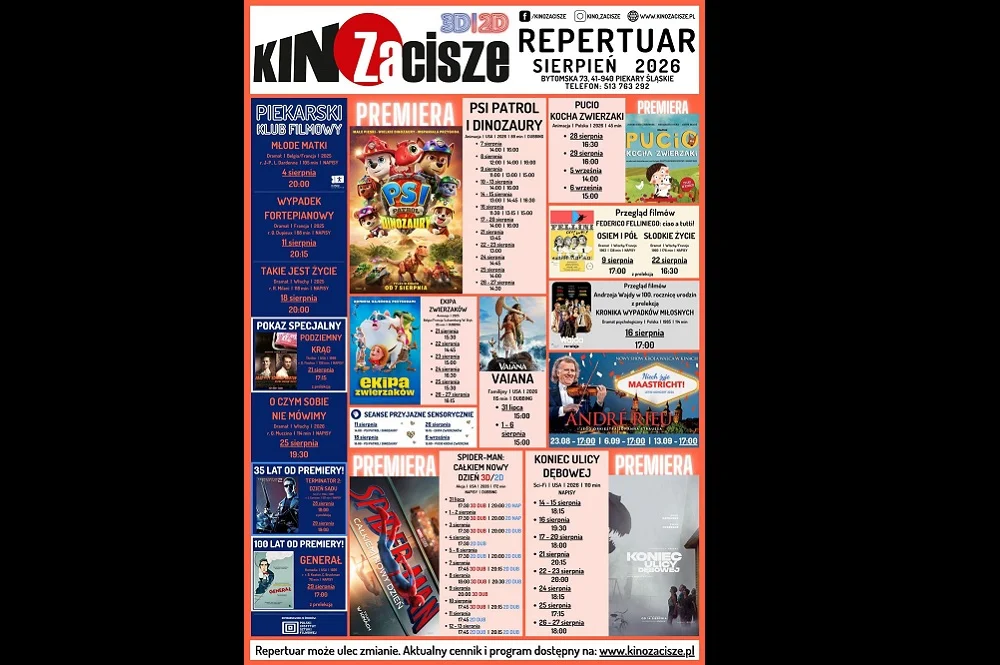 Od Spider-Mana po Felliniego. Tak wygląda sierpień w Kinie Zacisze