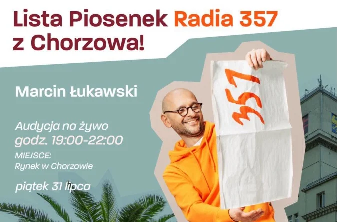 Radio 357 nada „Listę Piosenek” z Rynku w Chorzowie / fot. Radio 357