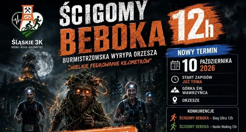 Ściganie Beboka w Orzeszu. Do zdobycia medalu wystarczy jedna pętla