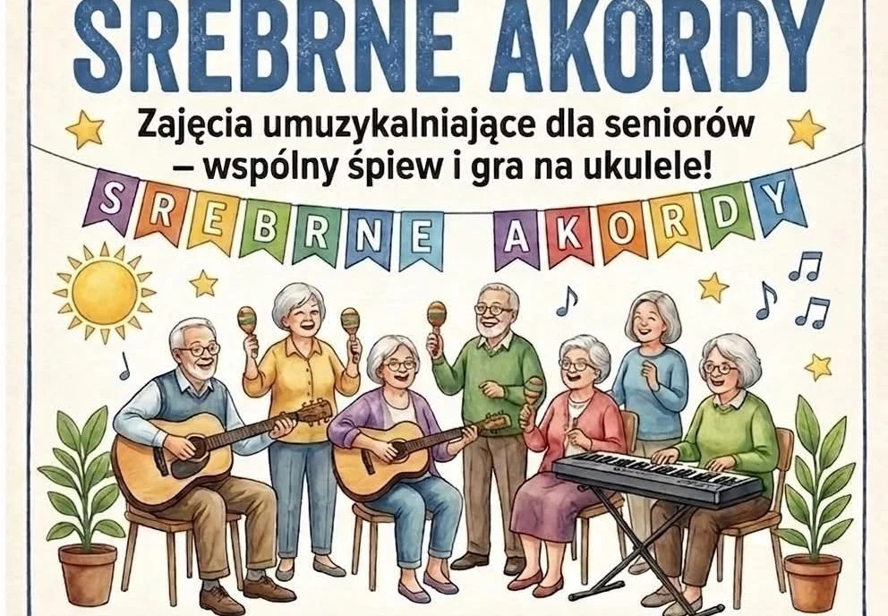 Srebrne Akordy w Orzeszu. Muzyczne zajęcia dla seniorów w Miejskim Ośrodku Kultury
