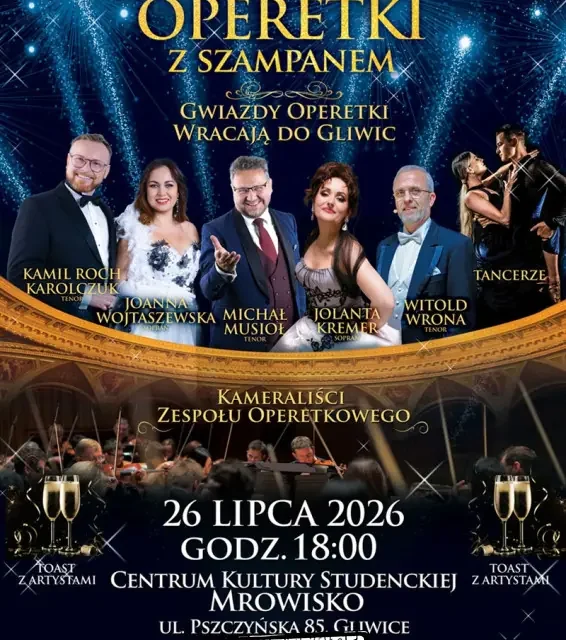 Letnia Gala Operetki z Szampanem w Gliwicach