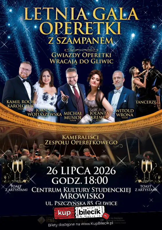 Letnia Gala Operetki z Szampanem w Gliwicach / fot. organizatora