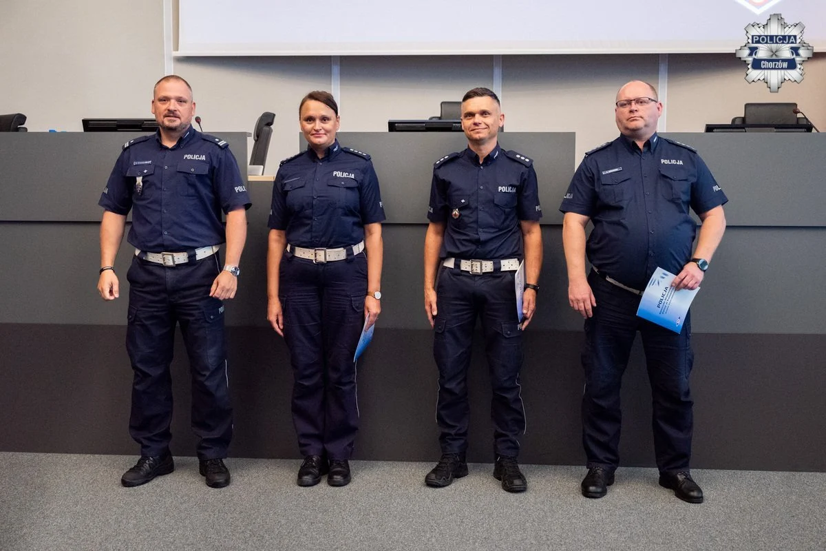 Chorzowski policjant wyróżniony za poprawę bezpieczeństwa na drogach