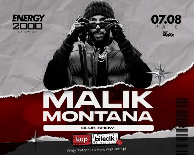 Malik Montana w Energy 2000 Katowice – koncert 7 sierpnia 2026