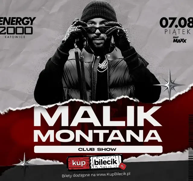 Malik Montana w Energy 2000 Katowice – koncert 7 sierpnia 2026
