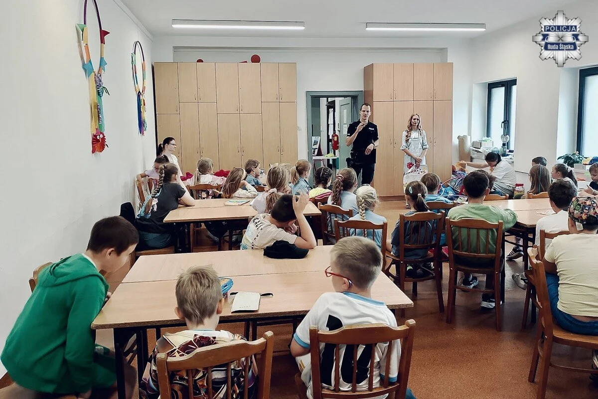 Wakacyjne lekcje bezpieczeństwa / fot. KMP Ruda Śląska