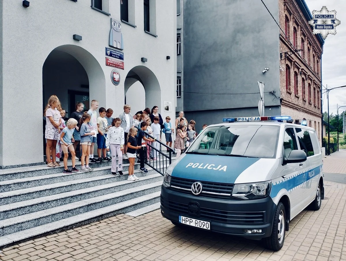 Wakacyjne lekcje bezpieczeństwa / fot. KMP Ruda Śląska