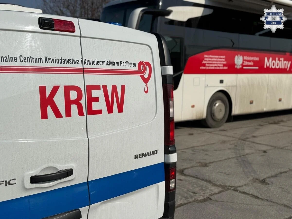 Ambulans krwiodawstwa stanie w Żorach. Jedna donacja może pomóc kilku osobom