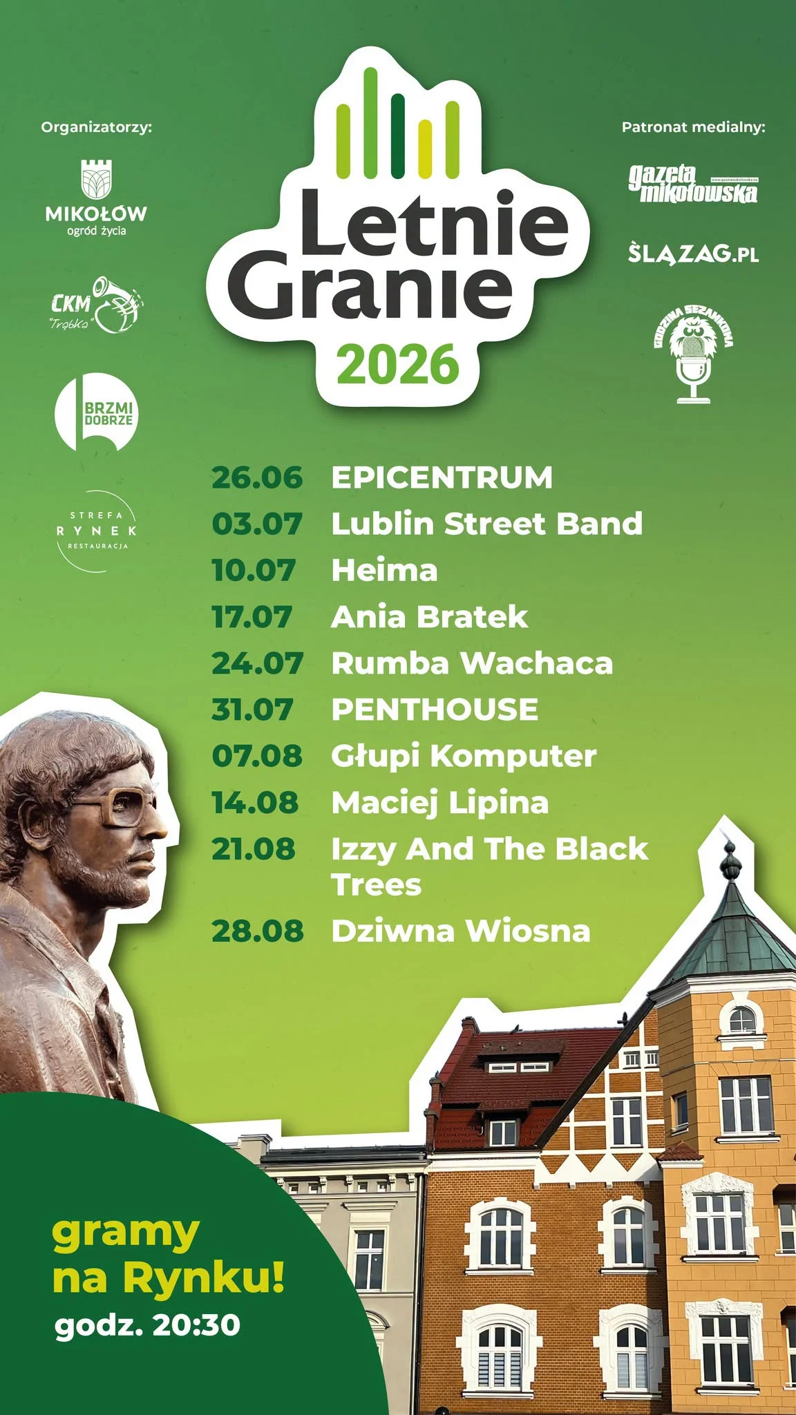 Letnie Granie 2026 w Mikołowie / fot. UM Mikołów