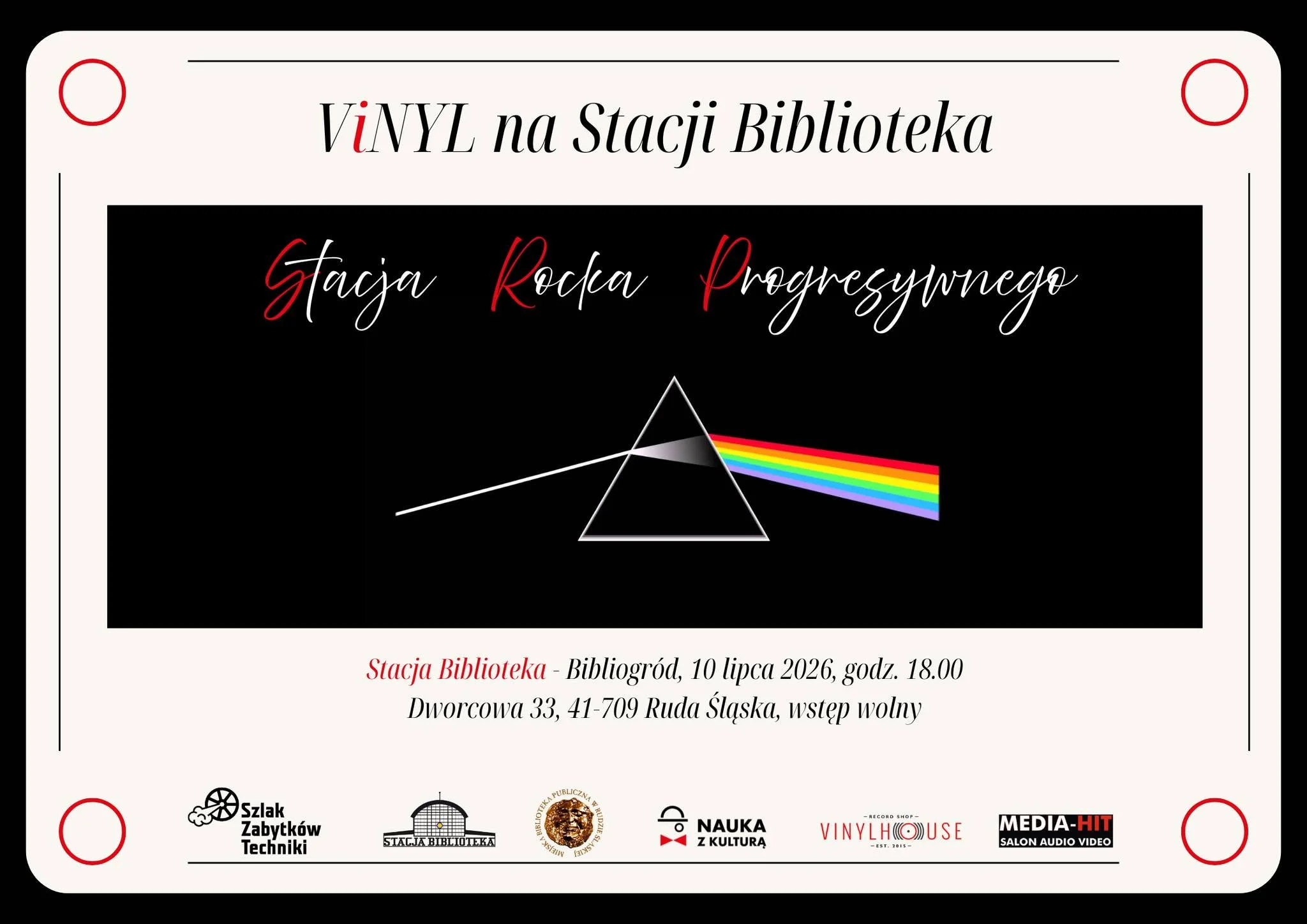 Vinyl na Stacji Biblioteka. Przed nami spotkanie z rockiem progresywnym w Rudzie Śląskiej