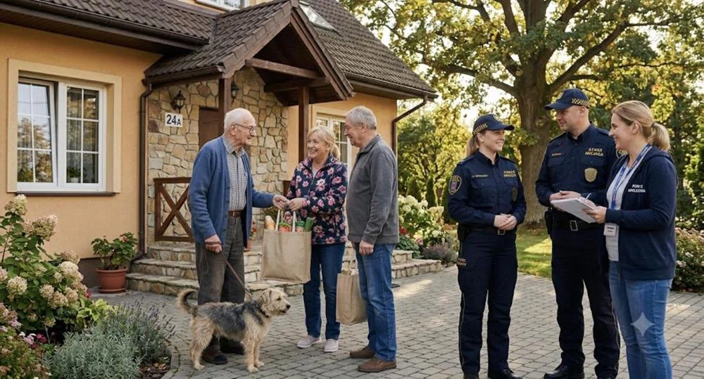 Został sam po śmierci partnerki. Czujność sąsiadów okazała się bezcenna