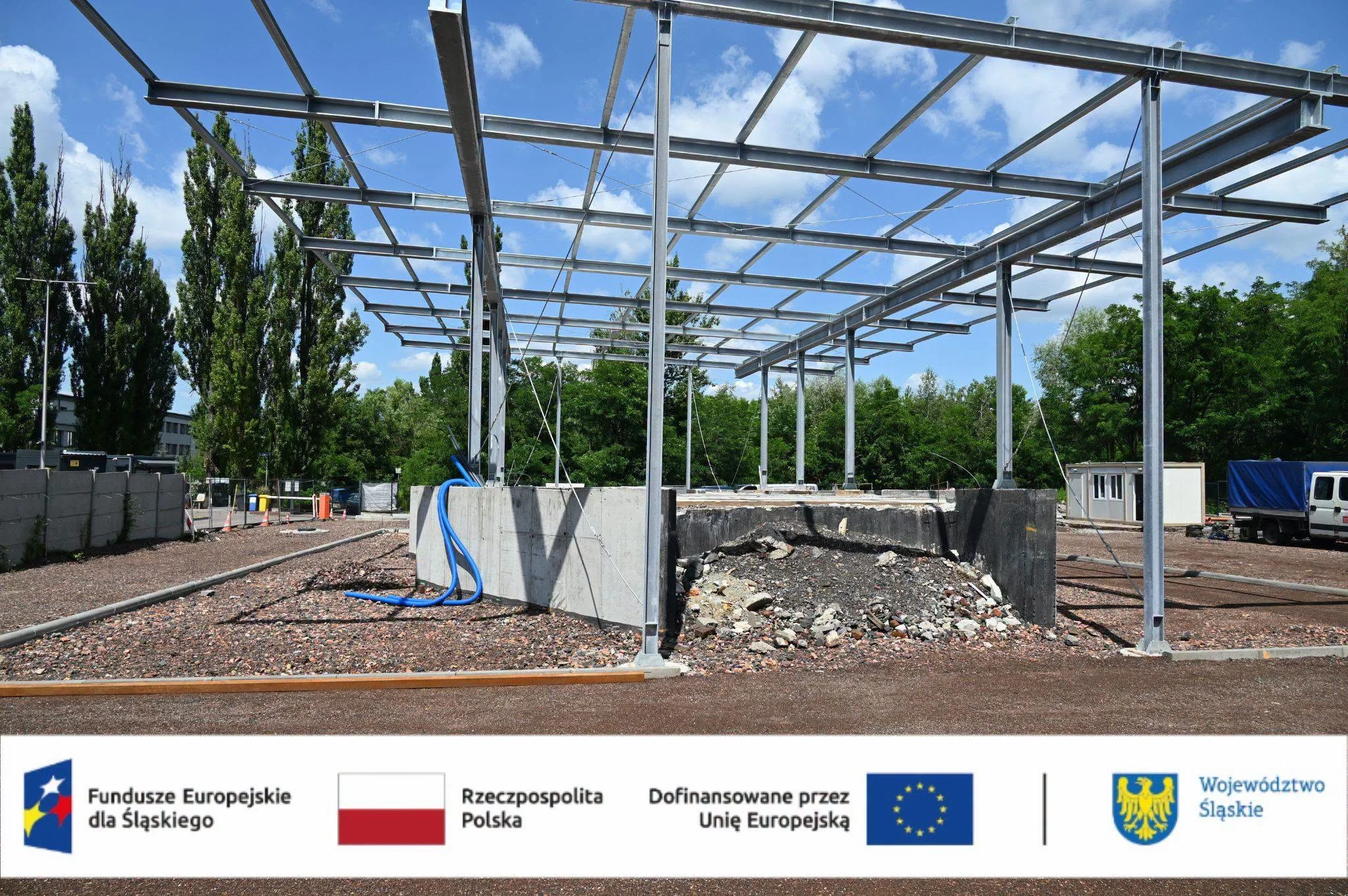 Rozbudowa PSZOK przy Noworudzkiej w Rudzie Śląskiej. Punkt nadal działa / fot. Michał Pierończyk FB