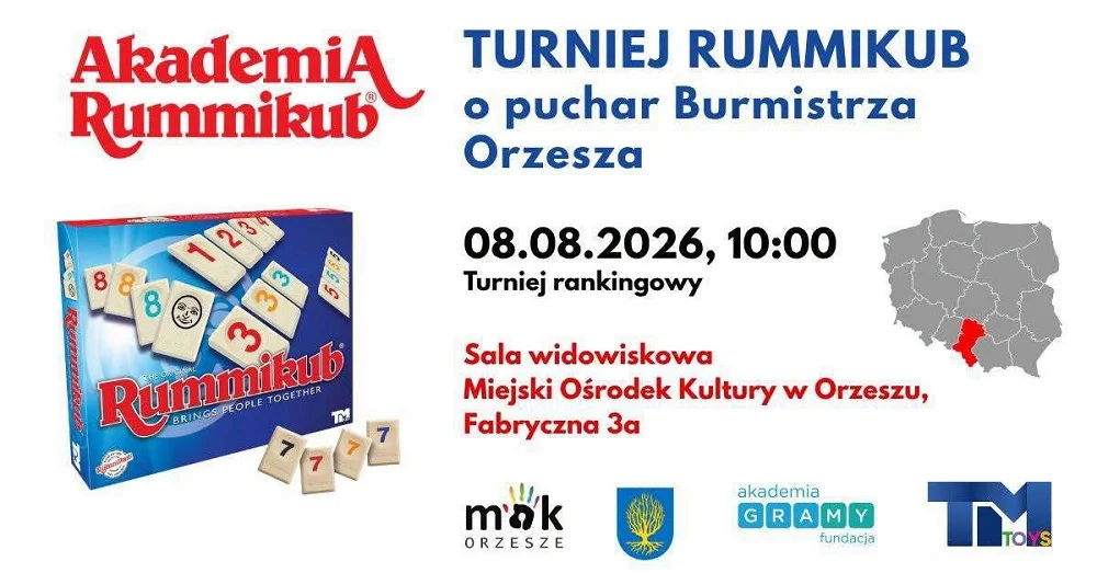 Turniej Rummikub w Orzeszu o Puchar Burmistrza. Zwycięzcy powalczą o awans