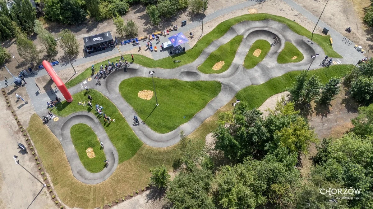 Nowy pumptrack przy ul. 3 Maja i Janasa już otwarty! / fot. UM Chorzów FB