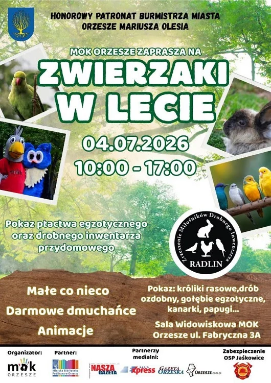 Rodzinna sobota w Orzeszu. Będą zwierzęta, dmuchańce i darmowe atrakcje / fot. UM Orzesze