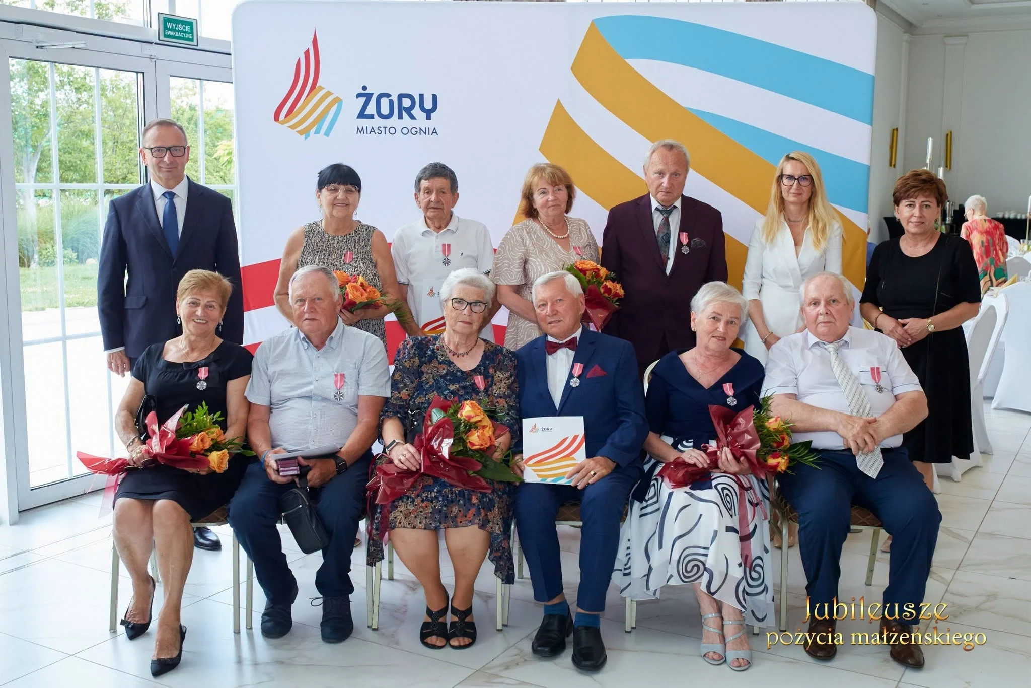Prezydent Żor spotkał się z parami małżeńskimi świętującymi jubileusze pożycia małżeńskiego / fot. UM Żory