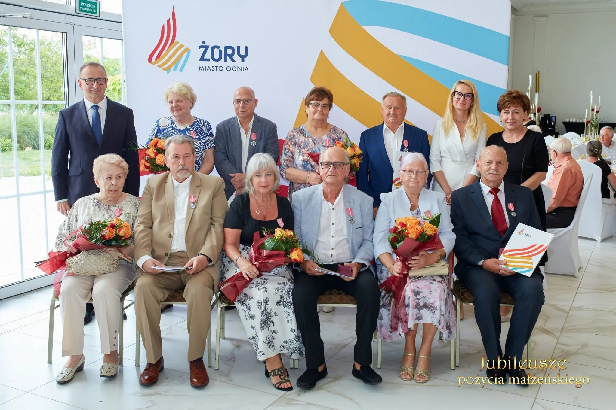 Prezydent Żor spotkał się z parami małżeńskimi świętującymi jubileusze pożycia małżeńskiego / fot. UM Żory