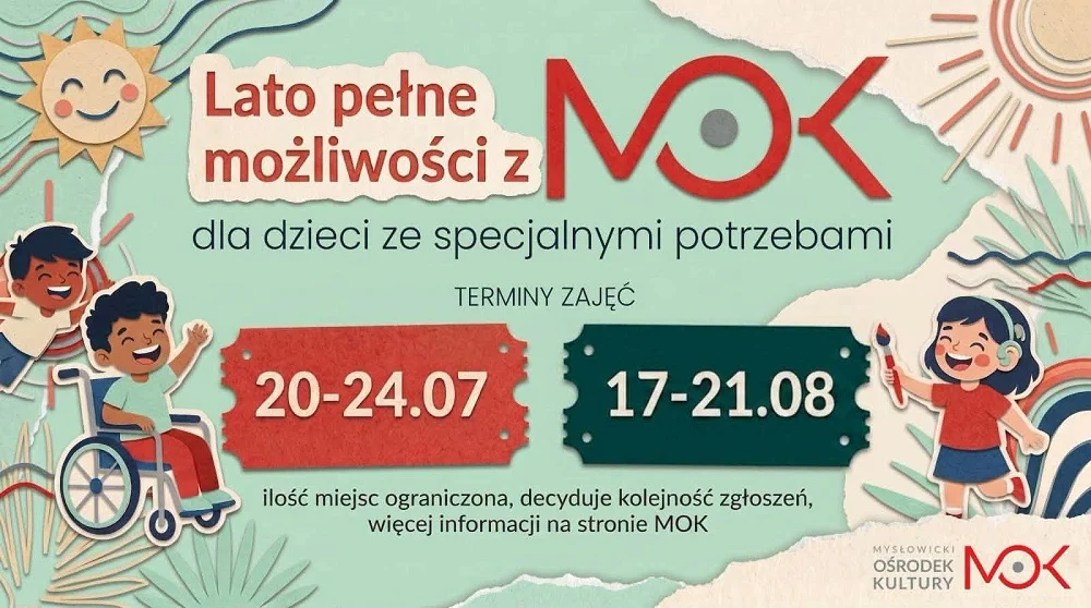Wakacyjne zajęcia dla dzieci ze specjalnymi potrzebami w Mysłowicach. Ruszyły zapisy