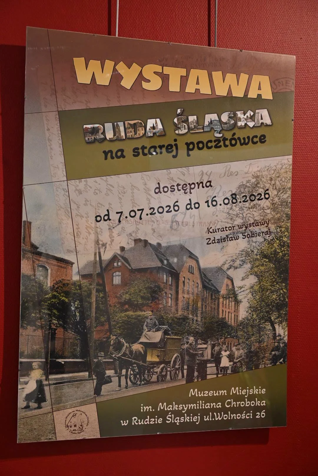 Dawne pocztówki na nowej wystawie stałej w Rudzie Śląskiej / fot. Michał Pierończyk FB