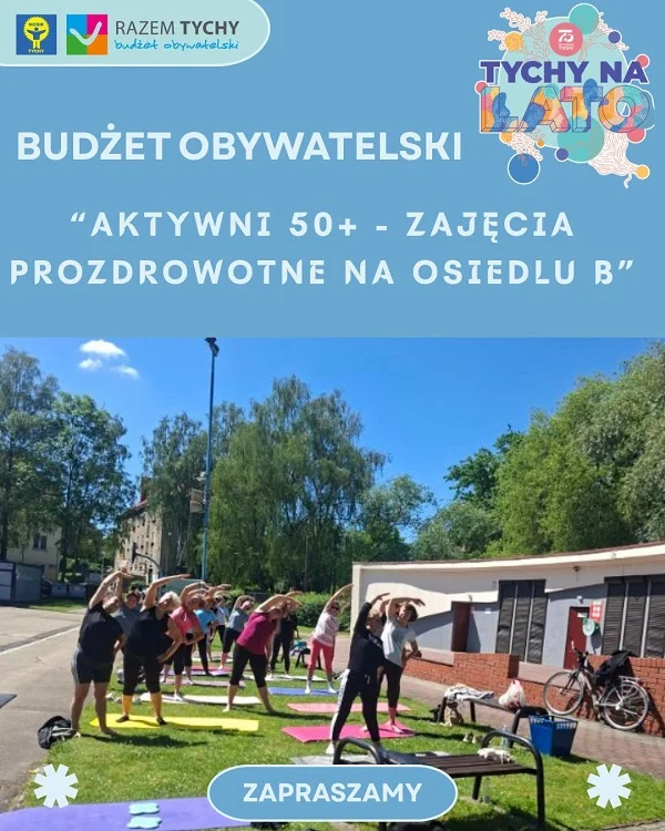 Letnie ćwiczenia przy Brzozowej. Dołącz do zajęć „Aktywni 50+” / fot. MOSiR Tychy