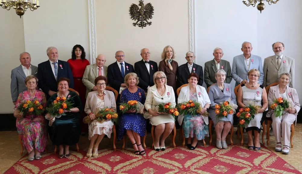 Diamentowe i Złote Gody w Piekarach Śląskich. Jubilaci odebrali gratulacje i medale