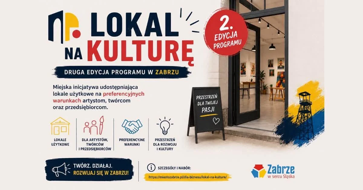 Zabrze znów udostępnia lokale na kulturę. Ruszyła druga edycja programu