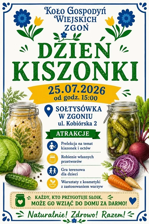 Warsztaty, degustacje i porady dietetyka. Zgoń zaprasza na Dzień Kiszonki / fot. FB Koło Gospodyń Wiejskich Zgoń