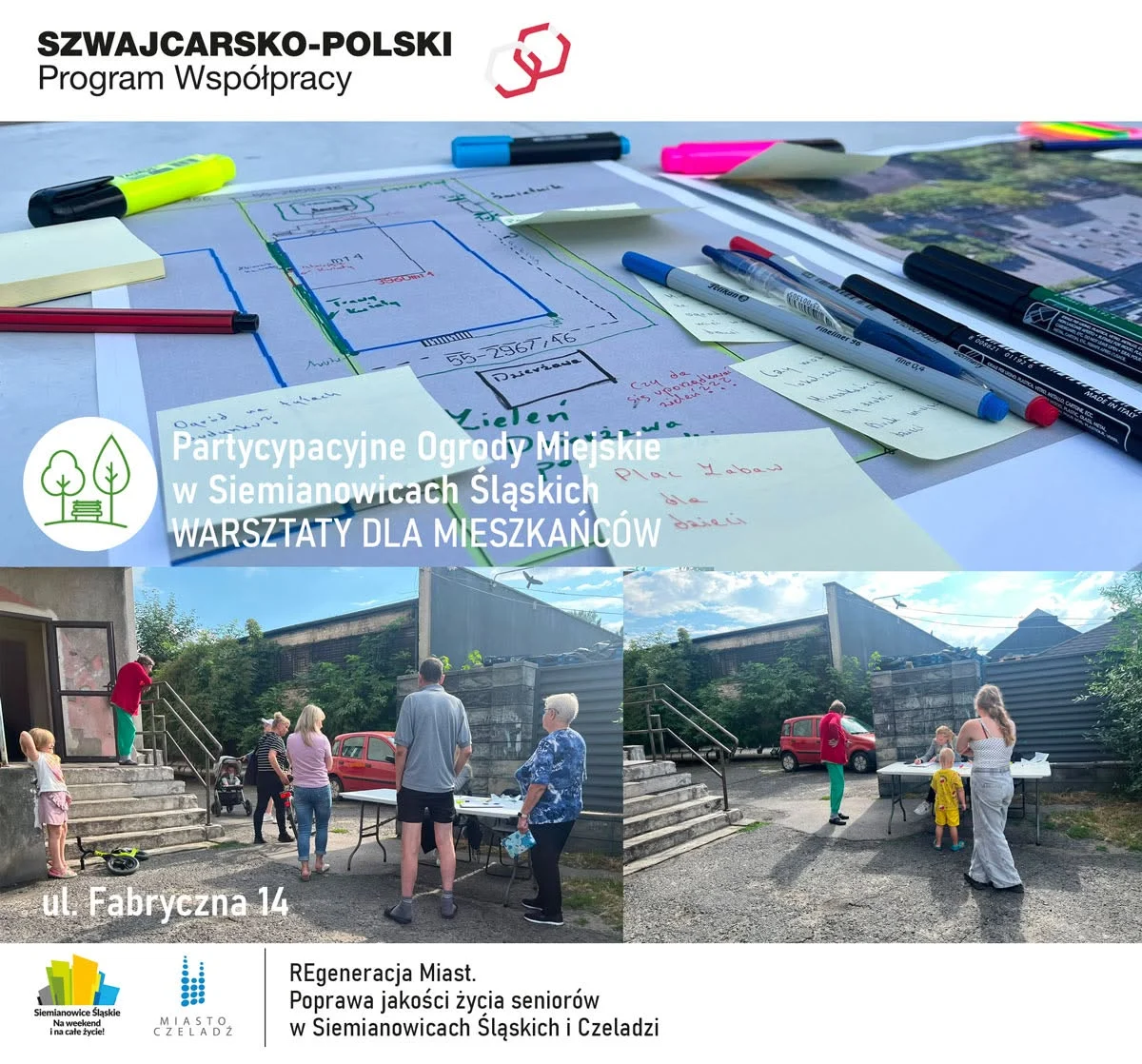Mieszkańcy ul. Fabrycznej i Sobieskiego projektują swoje podwórka. Zieleń za miliony ze Szwajcarii