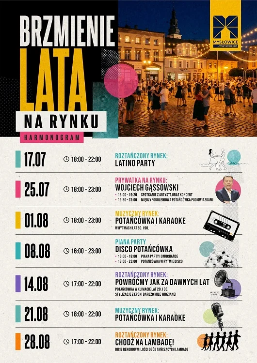 Brzmienie Lata na Rynku startuje. Przed nami muzyczne wieczory w centrum Mysłowic / fot. UM Mysłowice