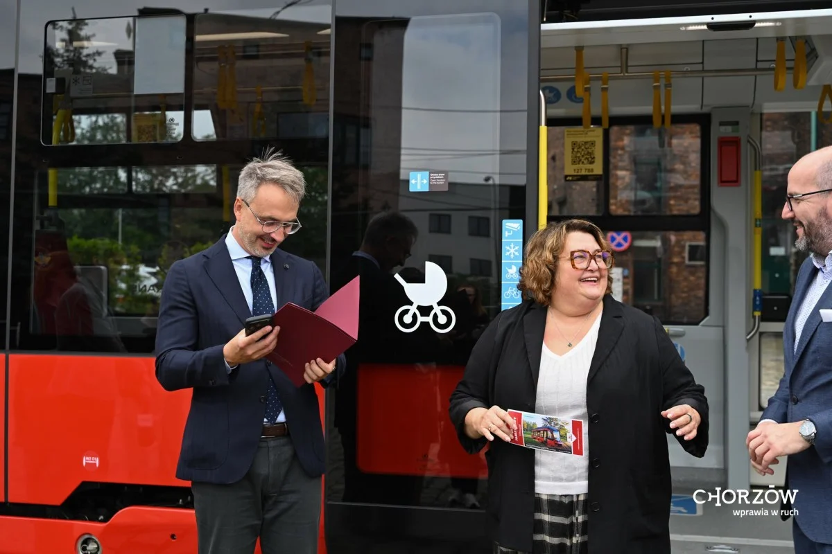 Nowe tramwaje „Hanka” zaprezentowane w Chorzowie. Pierwszy ruszy linią 9 / fot. UM Chorzów FB