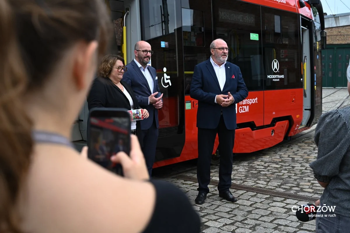 Nowe tramwaje „Hanka” zaprezentowane w Chorzowie. Pierwszy ruszy linią 9 / fot. UM Chorzów FB