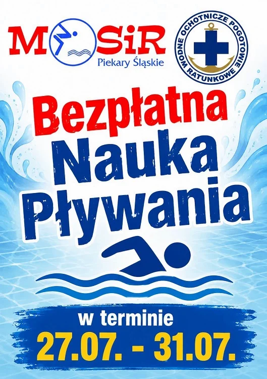 Bezpłatna nauka pływania dla dzieci w Piekarach Śląskich. Trwają zapisy / fot. UM Piekary Śląskie