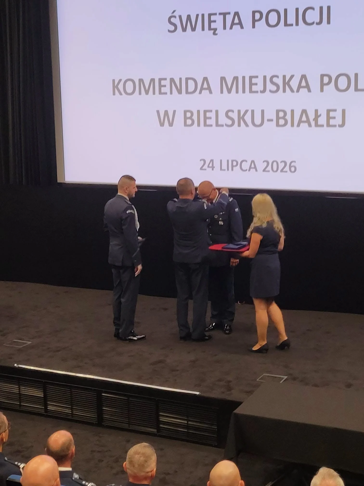 Mikołów: Marcin Bębenek wyróżniony podczas Święta Policji / fot. KPP Mikołów