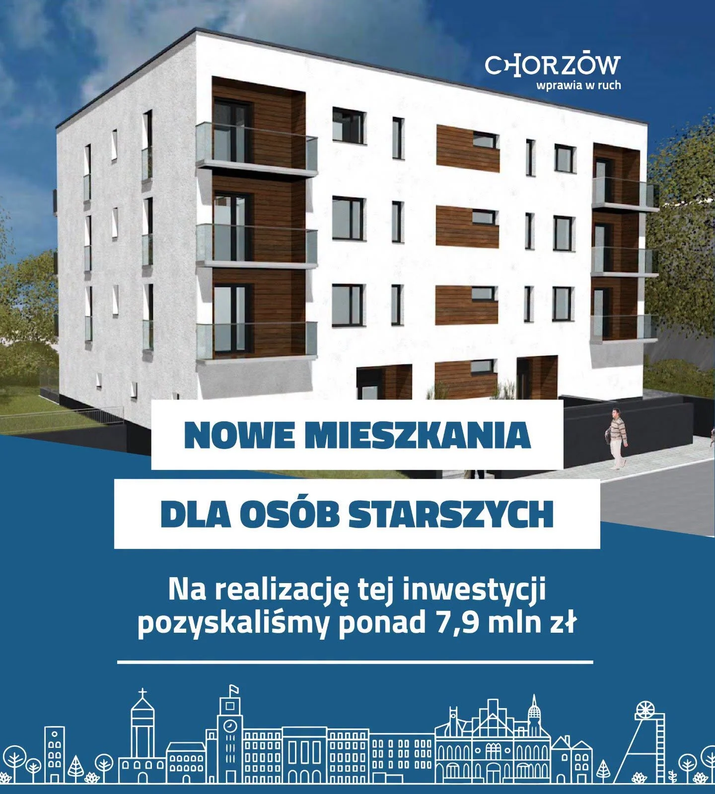 14 nowych mieszkań dla seniorów. Chorzów pozyskał ponad 7,9 mln zł
