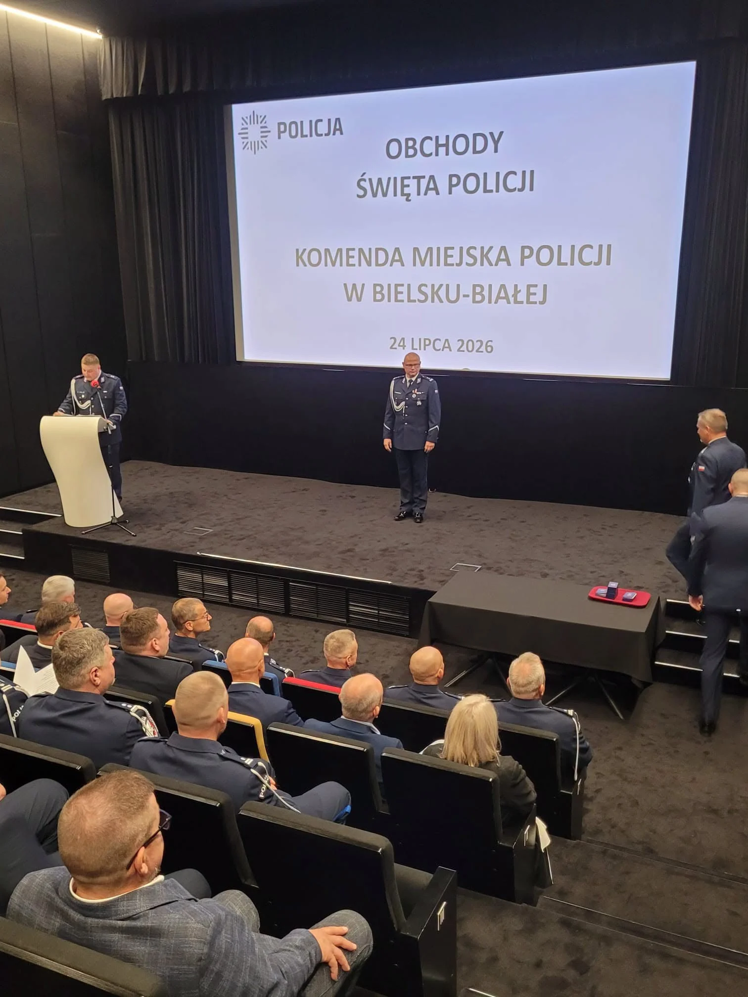 Mikołów: Marcin Bębenek wyróżniony podczas Święta Policji / fot. KPP Mikołów