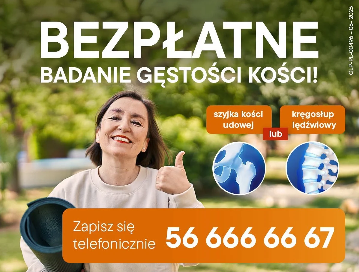 Bezpłatne badania na osteoporozę w Rudzie Śląskiej. Obowiązują zapisy