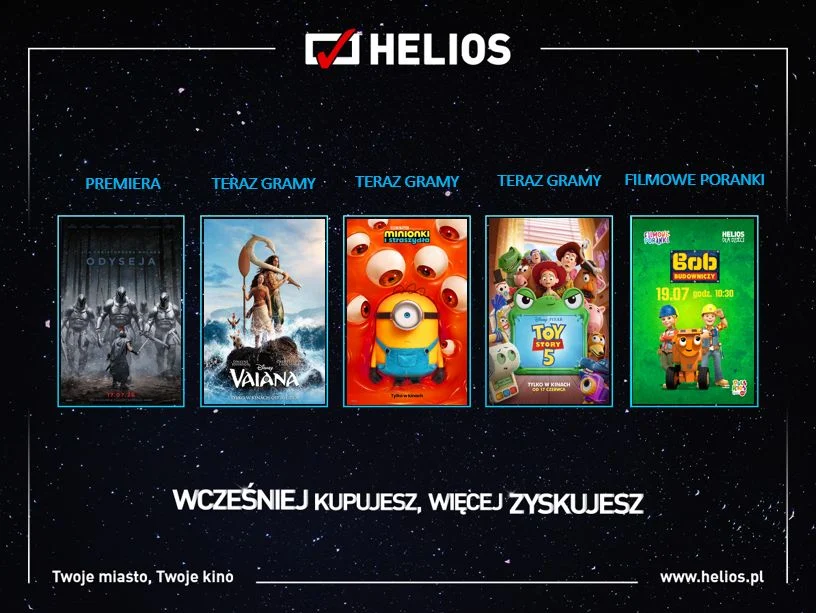 Helios zaprasza na lipcowe hity na wielkim ekranie!