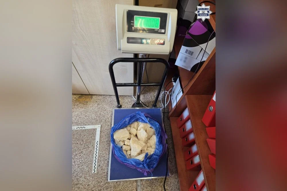 Ponad 10 kg metamfetaminy w plecaku. 36-latek z Sosnowca trafił do aresztu (1)