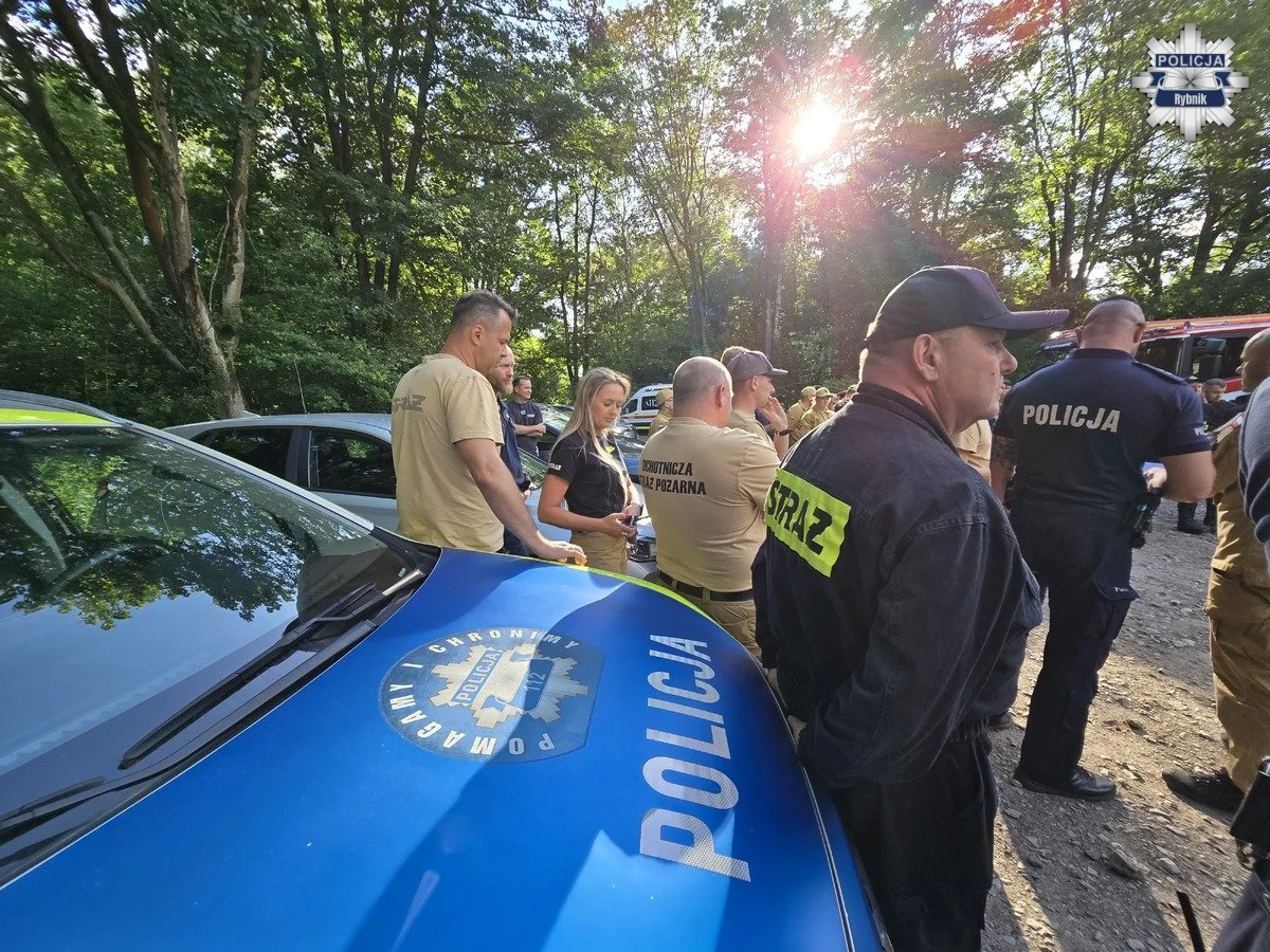Rybnickie służby sprawdzały gotowość. Ćwiczenia odbyły się w trudnym terenie leśnym