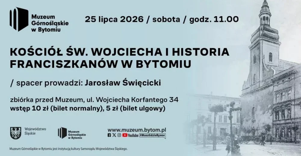 Tajemnice średniowiecznego Bytomia. Archeolog oprowadzi po okolicach kościoła św. Wojciecha