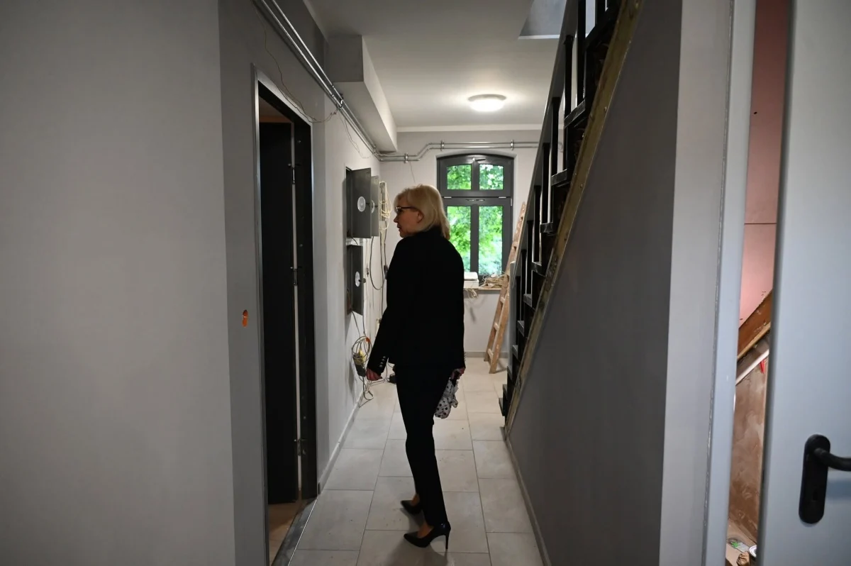 Budynek przy Bankowej 36 zmienia się nie do poznania / fot. UM Ruda Śląska