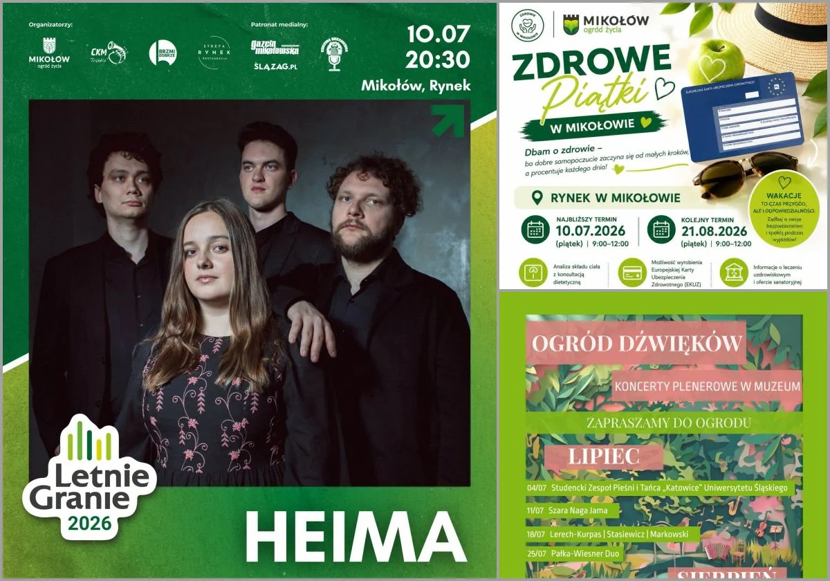 Weekend w Mikołowie pełen wydarzeń. Koncerty, sport, zdrowie i wakacyjna wymiana roślin