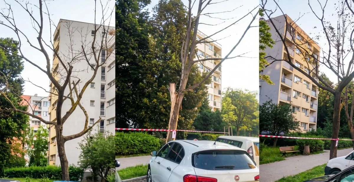 Suche drzewa przy ulicach Gliwic. Dlaczego nie są od razu wycinane? ZDM wyjaśnia