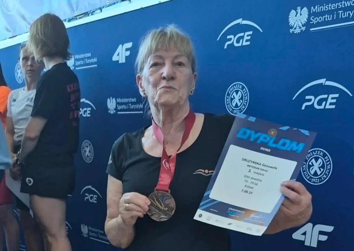 Ma 75 lat i nie zwalnia tempa. Genowefa Drużyńska wróciła z mistrzostw Polski z 5 medalami