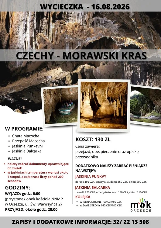 Od zamku w Łańcucie do podziemi Czech. MOK Orzesze zaprasza na kolejną wyprawę / fot. MOK Orzesze