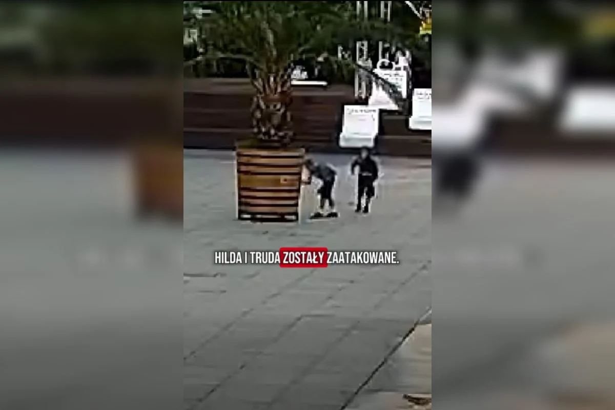 Ktoś pomazał palmy i scenę na Rynku w Chorzowie. Sprawę wyjaśniają służby