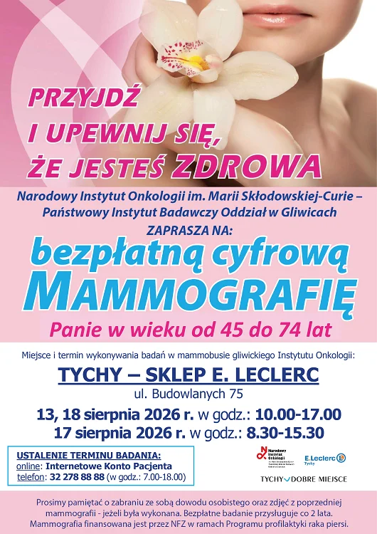Mammobus wraca do Tychów. Badanie można wykonać bezpłatnie / fot. UM Tychy