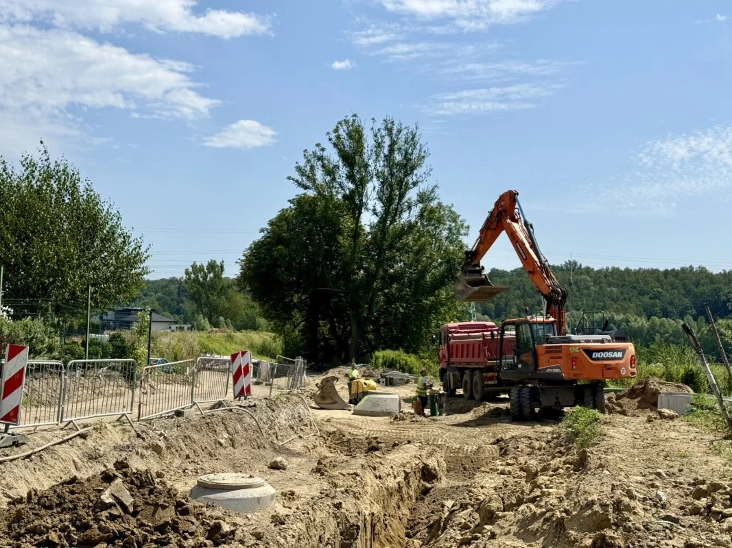Na Bażantowej trwa budowa kolejnych dwóch odcinków drogi / fot. M. Węgiel-Wnuk