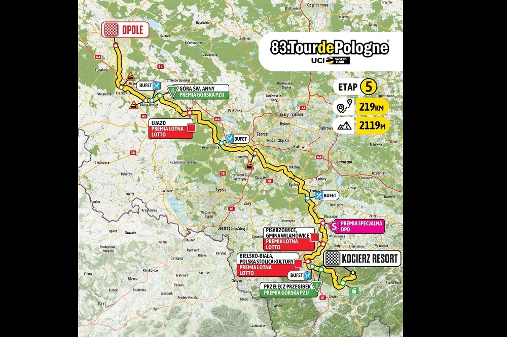 Tour de Pologne 2026 w Tychach. Zamknięte ulice 7 sierpnia