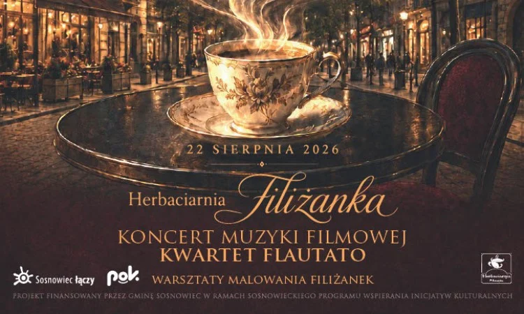 Kameralny koncert w sercu Sosnowca. Muzyka, sztuka i herbata na Małachowskiego